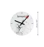 Swedish Vallhund, Swedish Cattle Dog, Swedish Shepherd - wall clock with a dog, shelf clock with a print, personalized home decoration from the Art-Dog brand