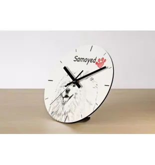 Schwedischer Vallhund, Västgötaspets, Westgotenspitz - Wanduhr mit Hund, Regal Uhr mit Druck, personalisierte Hausdekoration von Art-Dog.