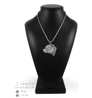 Staffordshire Bull Terrier, Staffy III - Dog necklace, unique jewellery for the dog fan, unique adder pendant by Art-Dog brand