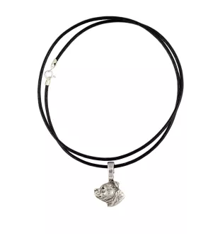 Staffordshire Bull Terrier, Staffie - Collier pour chien, pendentif plaqué argent pour l'amoureux des chiens, bijoux subtils par Art-Dog