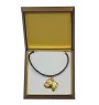 Staffordshire Bull Terrier, Staffy II - Dog necklace in gift box, gold-plated pendant for dog fan, striking jewellery by Art-Dog