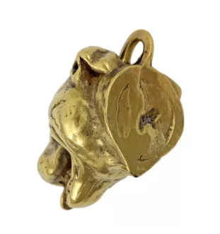 Staffordshire Bull Terrier, Staffordshire Bullterrier - Hundehalsband in Geschenkbox, vergoldeter Anhänger für Hundefans, auffälliger Schmuck von Art-Dog