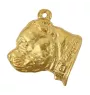 Staffordshire Bull Terrier, Staffy II - Dog necklace, gold-plated pendant for dog fan, unique jewellery by Art-Dog brand