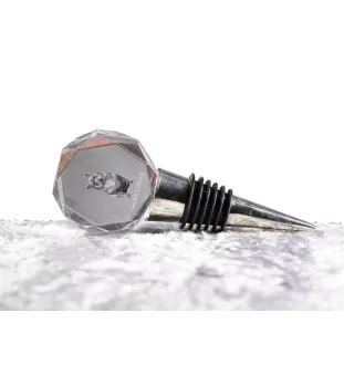 Swedish Vallhund, Swedish Cattle Dog, Swedish Shepherd - Bottle stopper, crystal wine stopper with photo, personalised gift for bartender by Art-Dog brand