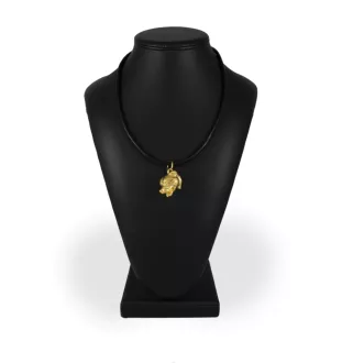 Staffordshire Bull Terrier, Staffordshire Bullterrier - Hundehalsband, vergoldeter Anhänger für Hundefans, einzigartiger Schmuck der Marke Art-Dog