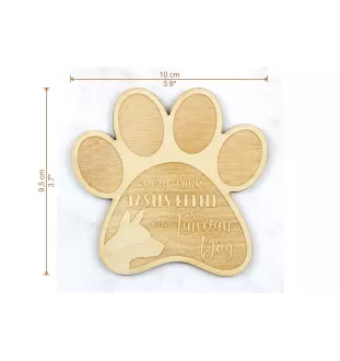 Taiwan Dog podkładka pod kubek ze sklejki Art-Dog