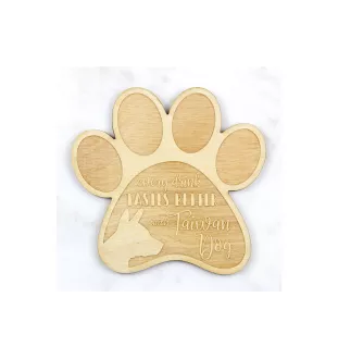 Taiwanhund, Taiwan Dog - Tasse Untersetzer, graviert Untersetzer mit Hund, Geschenk für Hundeliebhaber von Art-Dog Marke