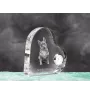 Schwedischer Vallhund, Västgötaspets, Westgotenspitz - Kristalluhr mit einem Hundebild, Herzregal-Uhr, personalisierte Standuhr der Marke Art-Dog