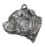 Staffordshire Bull Terrier, Staffie III - Collier de chien dans une boîte cadeau, médaillon argenté pour fan de chien, pendentif remarquable de la marque Art-Dog