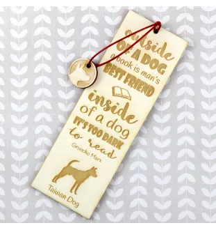 Taiwanhund, Taiwan Dog - Lesezeichen mit Hund, personalisiertes Lesezeichen, Geschenk für Bücherwurm von der Marke Art-Dog