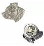 Staffordshire Bull Terrier, Staffordshire Bullterrier  - Versilberte Hundebrosche, elegante Anstecknadel, Jackenreversschmuck der Marke Art-Dog