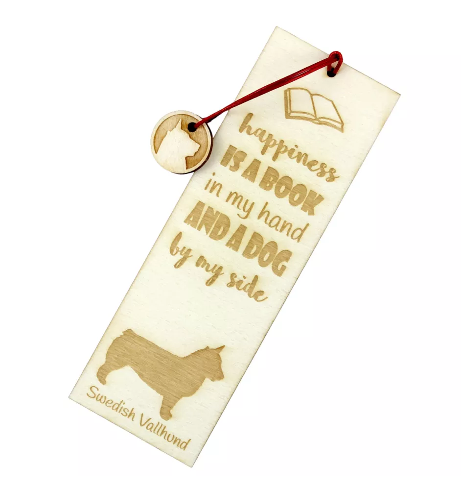 Swedish Vallhund, Swedish Cattle Dog, Swedish Shepherd - dog bookmark, personalized bookmark, dog gadget for Art-Dog brand readers