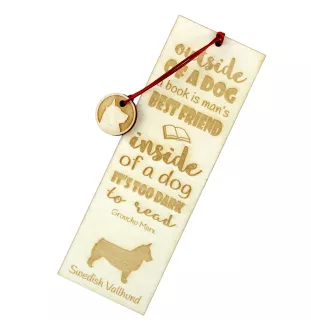 Swedish Vallhund, Swedish Cattle Dog, Swedish Shepherd - dog bookmark, personalized bookmark, gift for bookworm from Art-Dog brand