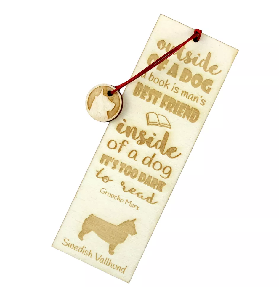Swedish Vallhund, Swedish Cattle Dog, Swedish Shepherd - dog bookmark, personalized bookmark, gift for bookworm from Art-Dog brand