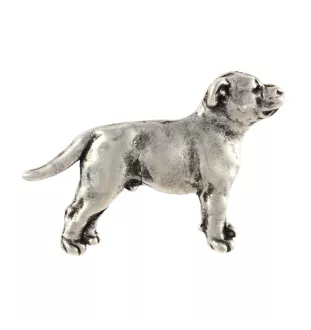 Staffordshire Bull Terrier, Staffie II - Broche de chien dans un coffret cadeau, épingle élégante, épingle de revers pour la veste de la marque Art-Dog