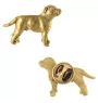 Staffordshire Bull Terrier, Staffordshire Bullterrier II - Hundebrosche in dekorativer Box, elegante vergoldete Anstecknadel, Jackenbrosche der Marke Art-Dog