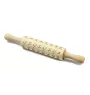 Taiwan Dog, Formosan Mountain Dog - small rolling pin with a dog, patterned dough roller, gadget for ceramicists from the Art-Dog brand