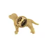Staffordshire Bull Terrier, Staffie II - Broche de chien dans une boîte décorative, épingle élégante en plaqué or, épingle de veste de la marque Art-Dog