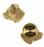 Staffordshire Bull Terrier, Staffy - gold-plated pin brooch, elegant dog ornament, unique pin by Art-Dog brand