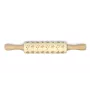 Taiwan Dog, Formosan Mountain Dog - small rolling pin with a dog pattern, a rolling pin for children's dough, decorating ceramic clay by Art-Dog brand