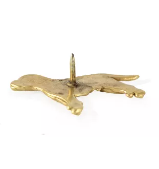 Staffordshire Bull Terrier, Staffie II - broche plaquée or, ornement élégant pour chien, broche unique de la marque Art-Dog