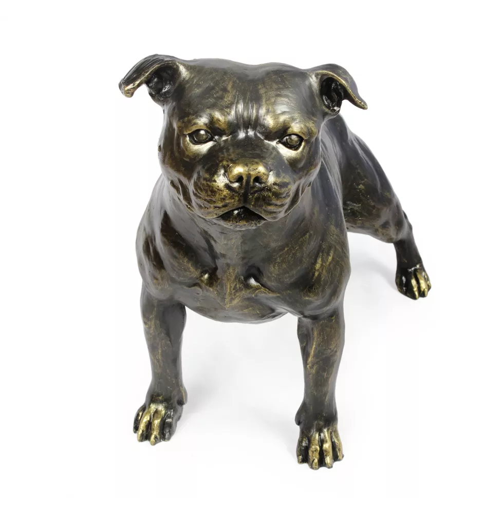 Staffordshire Bull Terrier, Staffy - Life-size dog statue, 1:1 scale figure, statue for the garden by Art-Dog
