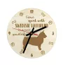 Swedish Vallhund, Swedish Cattle Dog, Swedish Shepherd - clock with a dog, wooden clock, wall clock for dog lovers, clock for desk and shelf, Art-Dog
