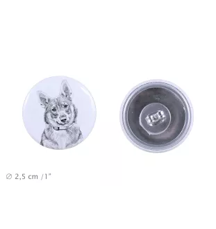 Vallhund suédois, Spitz des Wisigoths, Spitz des Visigoths - boucles d'oreilles uniques avec un chien, votre animal de compagnie sur un porte-clés, marque propre Art-Dog