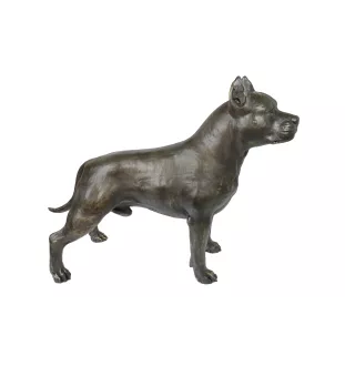 Staffordshire Bull Terrier, Staffordshire Bullterrier I - Lebensgroße Hundestatue, Figur im Maßstab 1:1, Statue für den Garten von Art-Dog
