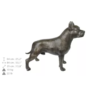 Staffordshire Bull Terrier, Staffy I - Life-size dog statue, 1:1 scale figure, statue for the garden by Art-Dog