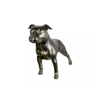 Staffordshire Bull Terrier, Staffie II - Statue de chien à l'échelle 1:1, statue pour le jardin par Art-Dog