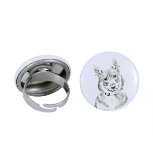 Vallhund suédois, Spitz des Wisigoths, Spitz des Visigoths - bijoux pour femmes avec l'image d'un chien, produit fait à la main, possibilité d'ajouter sa propre photo, marque Art-Dog