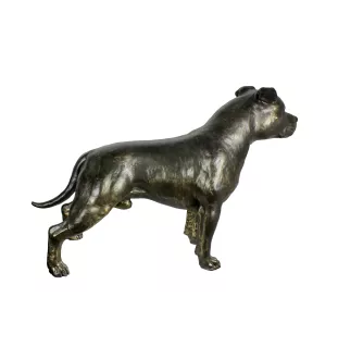 Staffordshire Bull Terrier, Staffordshire Bullterrier II - Lebensgroße Hundestatue, Figur im Maßstab 1:1, Statue für den Garten von Art-Dog