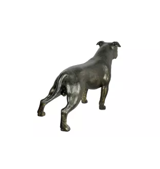 Staffordshire Bull Terrier, Staffy II - Life-size dog statue, 1:1 scale figure, statue for the garden by Art-Dog