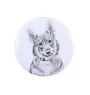 Vallhund suédois, Spitz des Wisigoths, Spitz des Visigoths - badge avec votre chien, ajoutez votre propre photo, marque Art-Dog