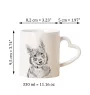 Swedish Vallhund, Swedish Cattle Dog, Swedish Shepherd - cup with a dog, adorable cup with a heart-shaped handle, universal gift from the Art-Dog brand