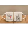 Swedish Vallhund, Swedish Cattle Dog, Swedish Shepherd - cup with a dog, adorable cup with a heart-shaped handle, universal gift from the Art-Dog brand