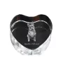 Swedish Vallhund, Swedish Cattle Dog, Swedish Shepherd - a photo of a dog in crystal, crystal heart, unique photo frame from the Art-Dog brand