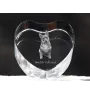 Swedish Vallhund, Swedish Cattle Dog, Swedish Shepherd - a photo of a dog in crystal, crystal heart, unique photo frame from the Art-Dog brand