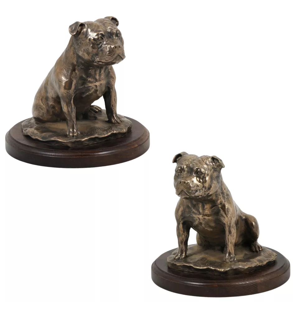 Staffordshire Bull Terrier, Staffy II - dog statue, figurine for office, trophy for dog show by Art-Dog brand