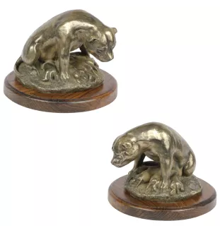 Staffordshire Bull Terrier, Staffie III - statue de chien, figurine pour bureau, trophée pour exposition canine par la marque Art-Dog