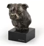 Staffordshire Bull Terrier, Staffordshire Bullterrier - Hundestatue, Büste auf Steinsockel, Skulptur, Trophäe für Hundeausstellung der Marke Art-Dog