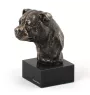Staffordshire Bull Terrier, Staffordshire Bullterrier - Hundestatue, Büste auf Steinsockel, Skulptur, Trophäe für Hundeausstellung der Marke Art-Dog