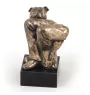 Staffordshire Bull Terrier, Staffie II - Statue de chien, buste sur socle en pierre, sculpture, trophée pour exposition canine par la marque Art-Dog