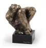 Staffordshire Bull Terrier, Staffie II - Statue de chien, buste sur socle en pierre, sculpture, trophée pour exposition canine par la marque Art-Dog