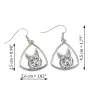 Vallhund suédois, Spitz des Wisigoths, Spitz des Visigoths - boucles d'oreilles avec chien, boucles d'oreilles pendantes avec photo, bijoux personnalisés avec impression de la marque Art-Dog