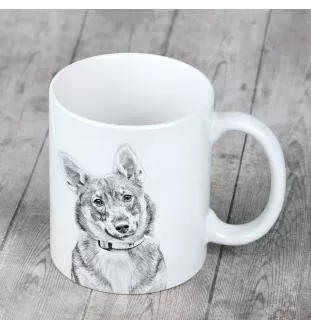Swedish Vallhund, Swedish Cattle Dog, Swedish Shepherd - cup with a dog, cheerful cup for a dog lover, personalized gift from the Art-Dog brand