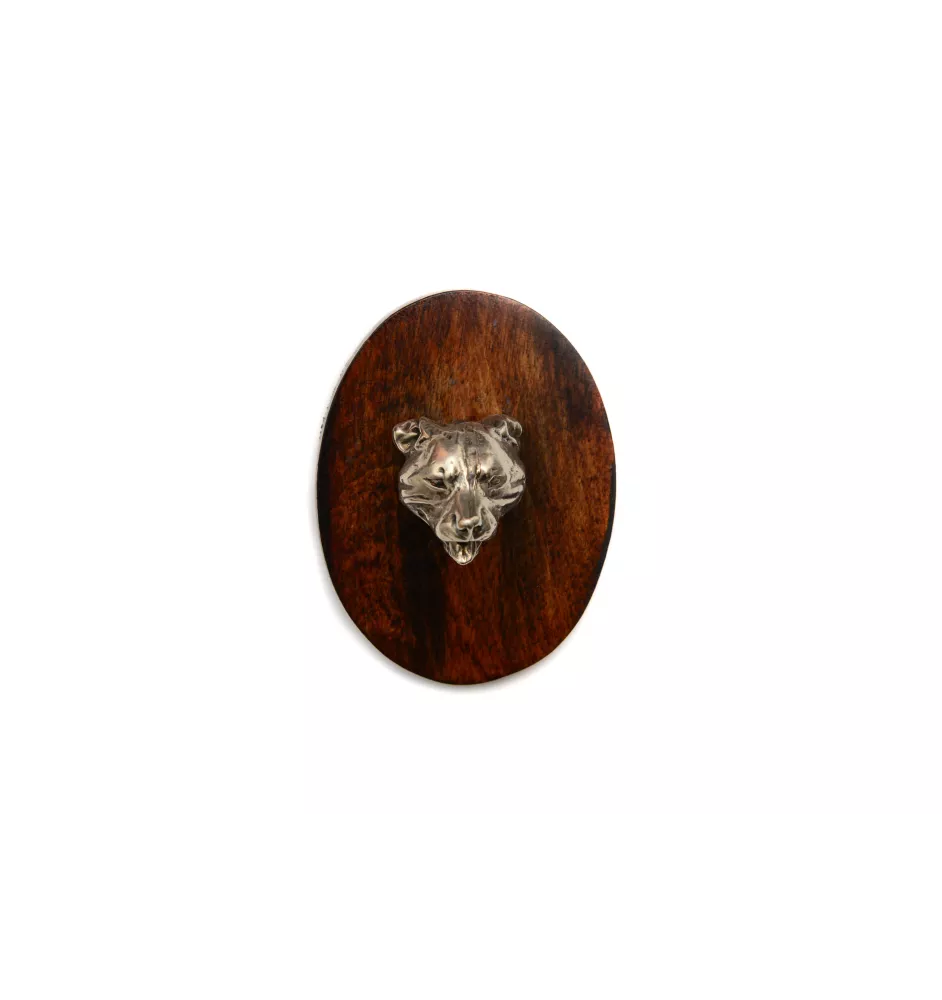 Staffordshire Bull Terrier, Staffy II - Dog show brooch, starter number clip, dog pin by Art-Dog