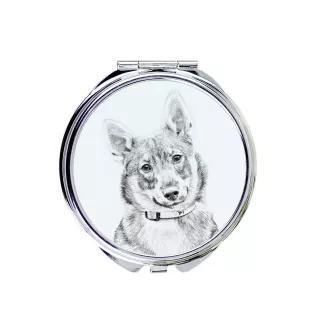 Szwedzki Vallhund lusterko ze zdjęciem psa Art-Dog