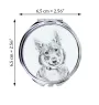 Vallhund suédois, Spitz des Wisigoths, Spitz des Visigoths - miroir de poche avec chien, miroir personnalisé pour sac à main, miroir compact avec impression de la marque Art-Dog